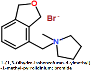 CAS#1-(1,3-Dihydro-isobenzofuran-4-ylmethyl)-1-methyl-pyrrolidinium; bromide